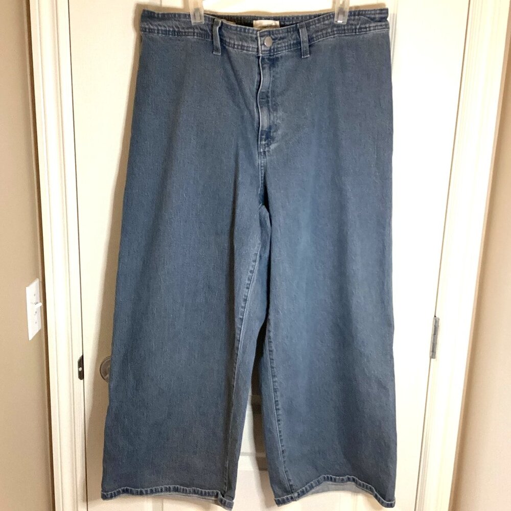 Universal Thread Women's / Juniors Sailor Wide Leg Jeans Size 17R High Rise